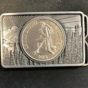 Boy Scouts of America Vintage Belt Buckle National Jamboree Valley Forge 1950